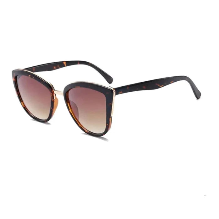 Mandotos Cleo Cat Eye Shades featuring black frames and tinted lenses, stylish and fashionable eyewear for women