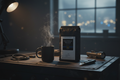 Gun Powder Grinds lifestyle shot with mug