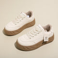 Color block height increasing sneakers by FitiqueFit, lace-up low top footwear with vibrant color design and sporty style.
