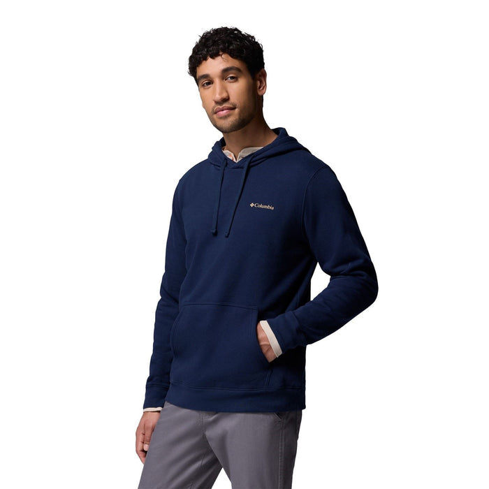 Columbia Columbia Trek Graphic Hoodie Cotton Men's Blue Hooded Sweatshirt