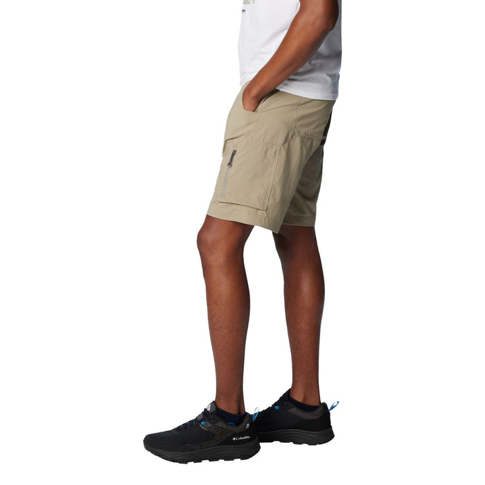 Columbia Silver Ridge Utility Cargo Short Polyester Men's Brown Knee-Length Shorts