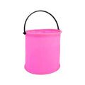 Mandotos Compact Seaside Bucket in bright blue with a handle, perfect for kids’ beach and sand play.