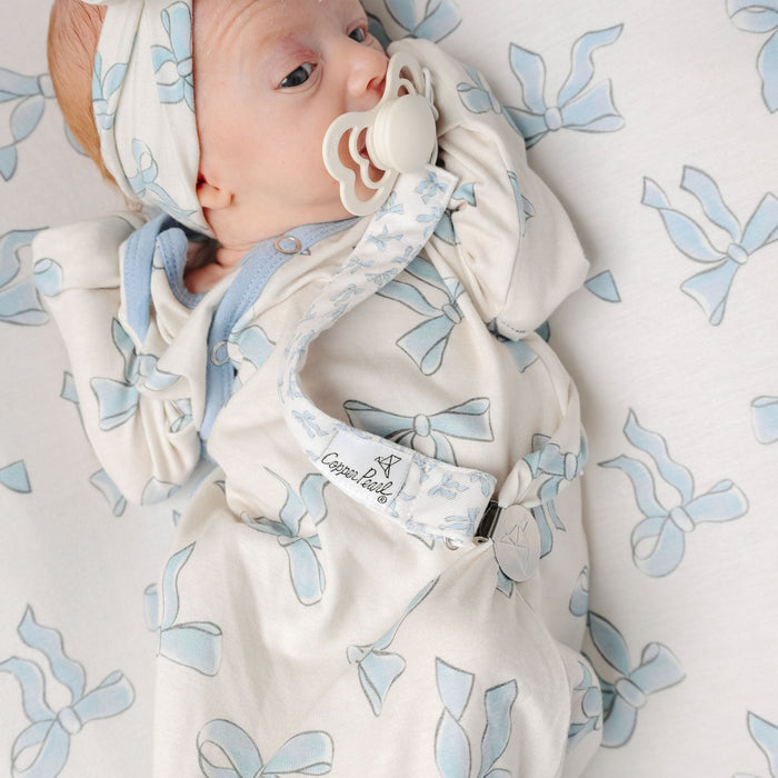 Copper Pearl Binky Clips |Gemma In Tan