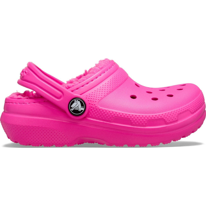 Crocs Classic Lined Thermoplastic Kids Pink Crush Clogs