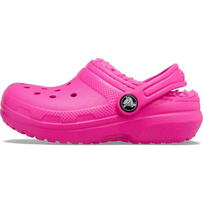 Crocs Classic Lined Thermoplastic Kids Pink Crush Clogs