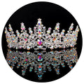 Mandotos International Crystal Elegance Wedding Tiara with sparkling crystals and intricate design for bridal accessories