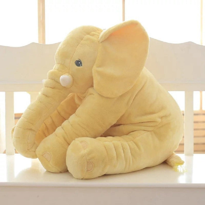 Soft cuddly elephant sleep pal from MANDOTOS INTERNATIONAL, plush toy with gentle features for comforting bedtime companions.
