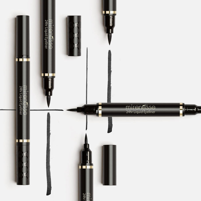 MIRENESSE EYE LINER 1.4ml / 0.05oz / Jet Black Define Art Duet Jet Black Eyeliner