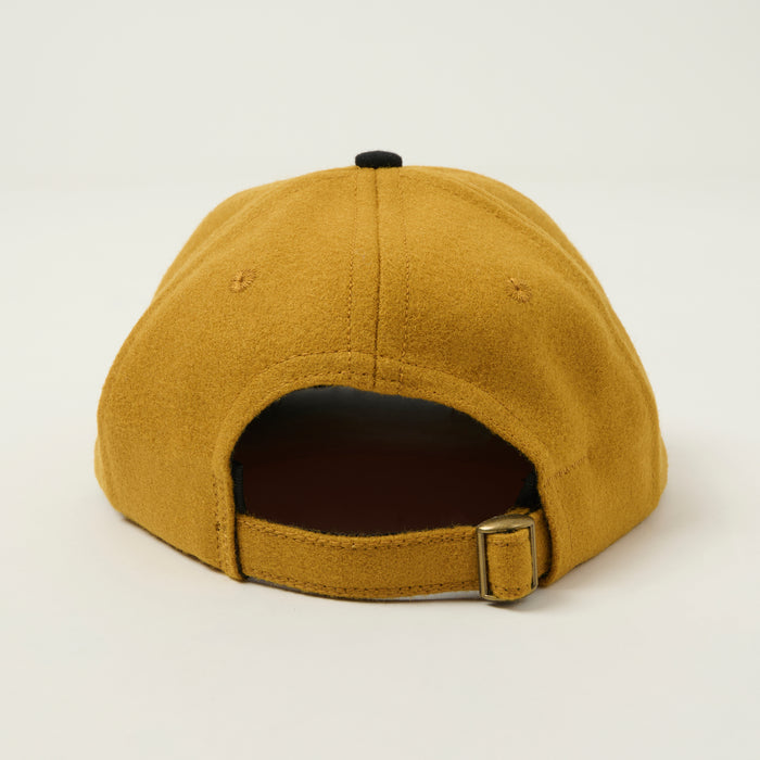 Dehen 1920 Melton Wool Baseball Cap - Old Gold/Black