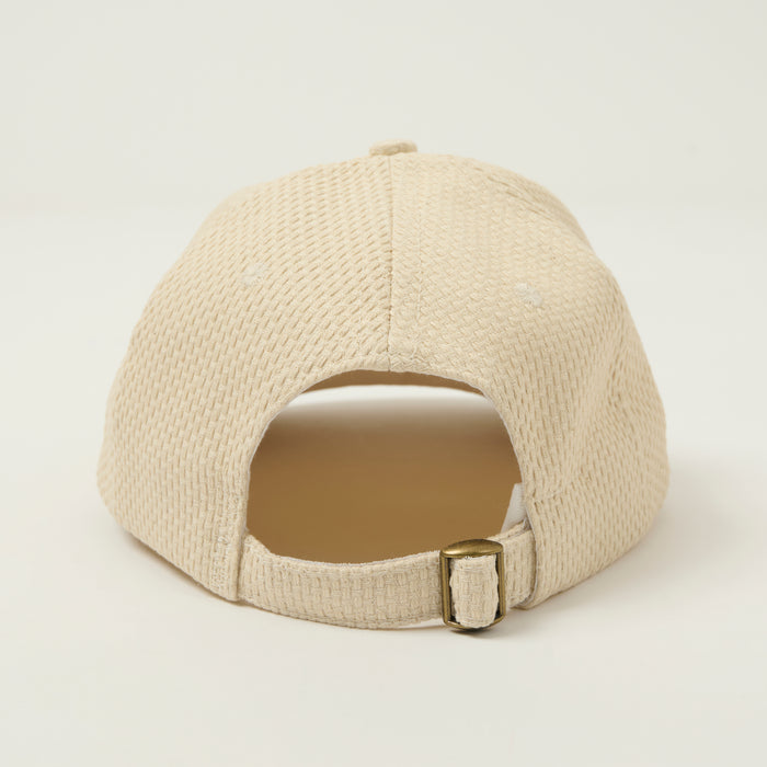 Dehen 1920 Sashi-Ori Cotton Baseball Cap - Natural