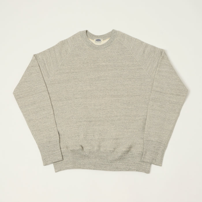 Denime Lot. 261 4-Needle Raglan Sweatshirt - Light Heather Grey