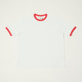 Drake's Cotton Crew Neck Ringer T-Shirt - White/Red