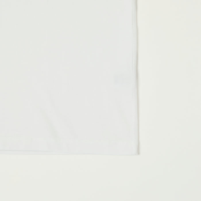 Drake's Cotton Crew Neck Ringer T-Shirt - White/Red