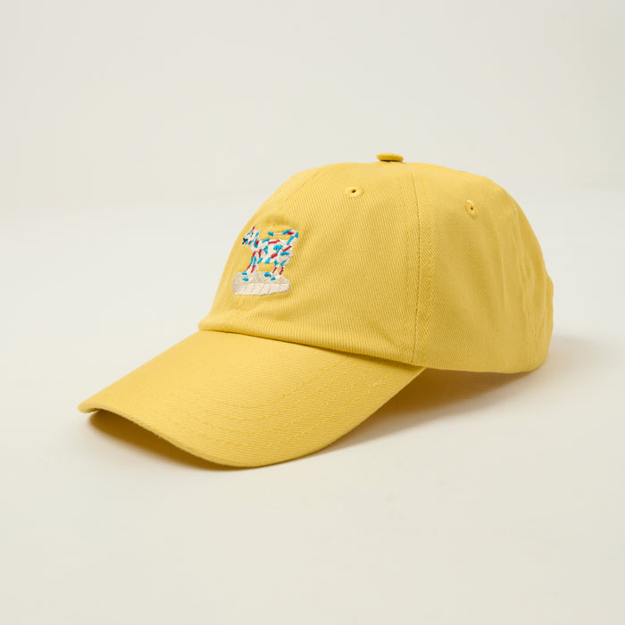 Drake's 'Cow Figuraine' Twill Baseball Cap - Mustard