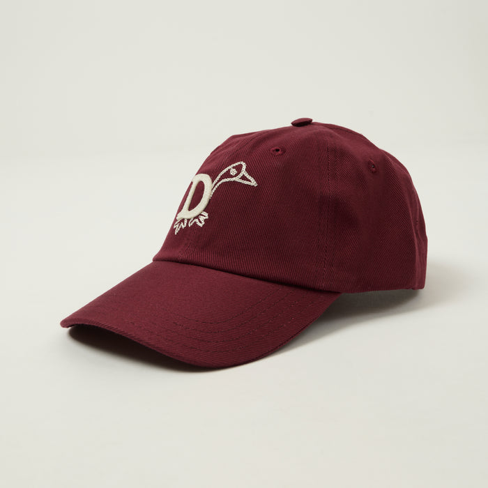 Drake's 'D Duck' Twill Baseball Cap - Burgundy