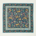 Drake's 'Tiger Garden' Silk Bandana - Navy