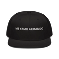 Mandotos DreamFit Snapback hat in style 125-978 with adjustable strap, black brim, and embroidered logo on front.