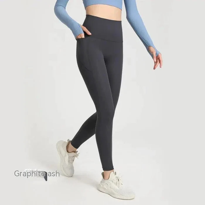 Mandotos women's Dual-Comfort Athletic Pants with elastic waistband and breathable fabric, designed for active wear and comfort.