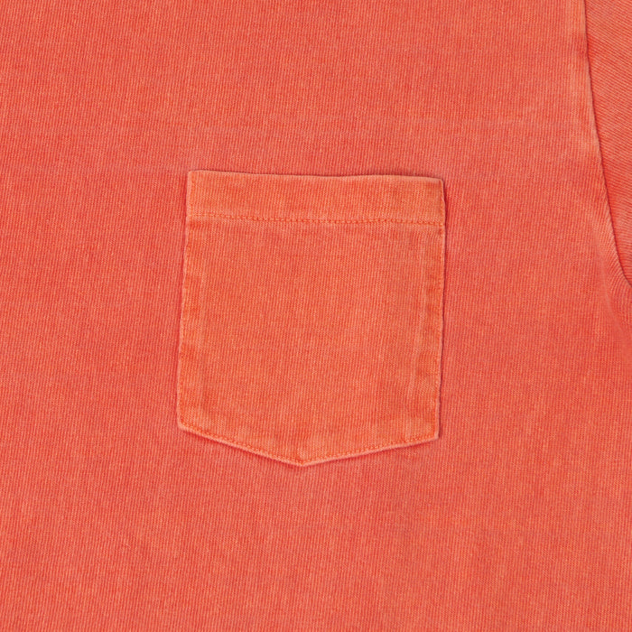 Dubbleworks Heavy Fabric Pigment Dye Pocket Tee - Orange