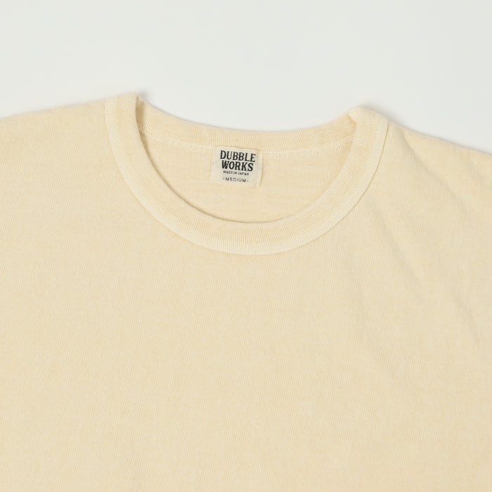 Dubbleworks Heavy Fabric Pigment Dye Tee - Cream