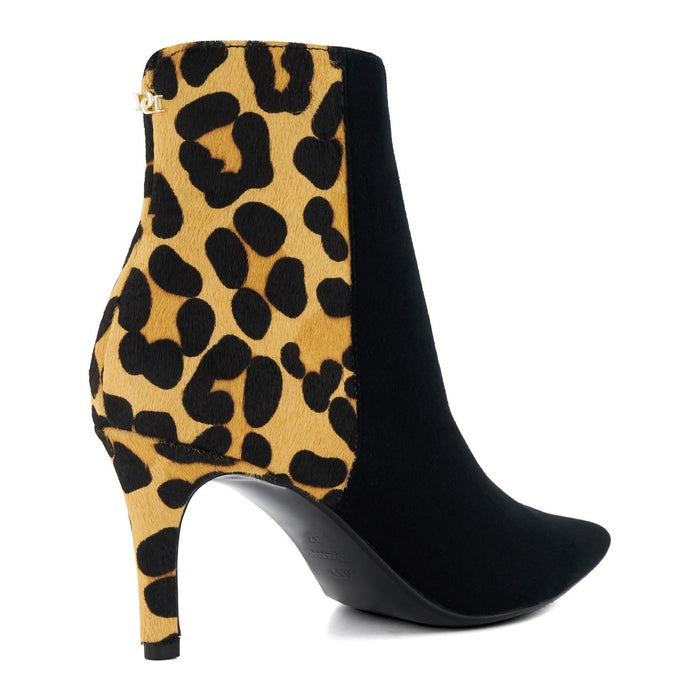Dune Obsessive 2 Leather Women's Black/Leopard Boots