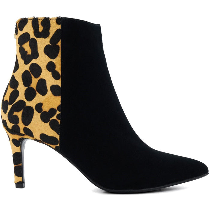 Dune Obsessive 2 Leather Women's Black/Leopard Boots