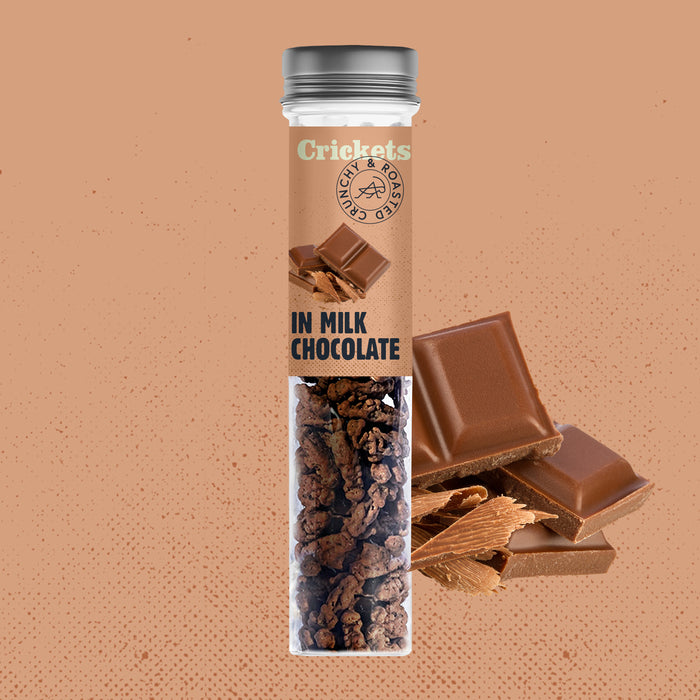 Edible Crunchy Crickets in a Test Tube – Milk Chocolate – Rescue Deal (BBD 21.10.)