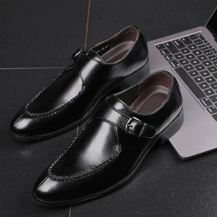 Elegant leather Oxfords by MANDOTOS featuring classic design and polished finish for stylish formal wear.