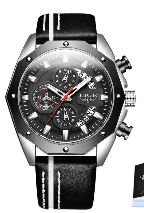 Mandotos Elite Silicone Sports Chronometer with black strap and digital display, designed for athletes and sports timing.