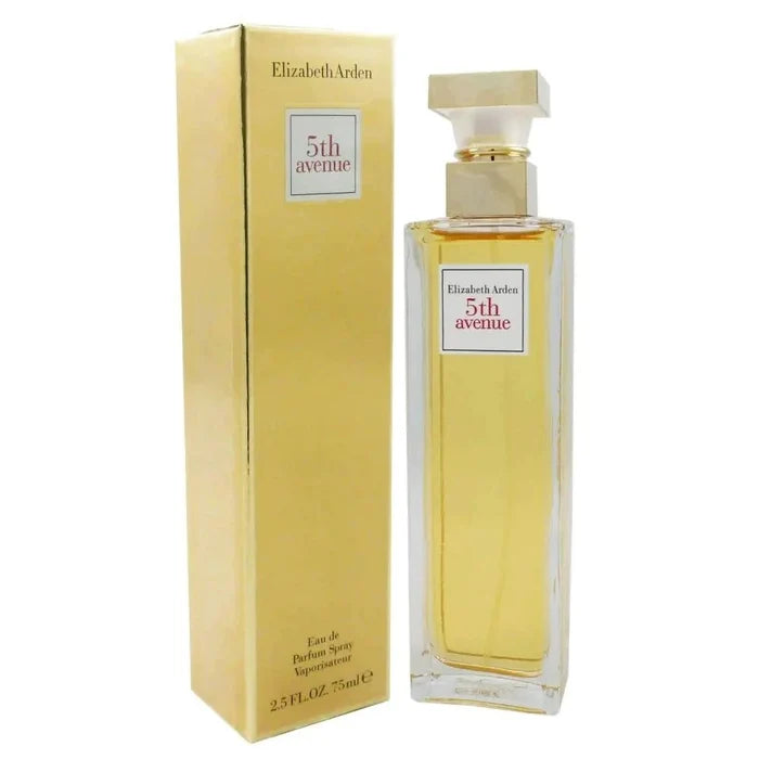 Elizabeth Arden 5th Avenue Floral EDP 2.5 oz perfume bottle by Mandotos International, featuring elegant floral design and luxurious packaging.