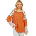 Fashion Loose Contrast Color Sweatshirt