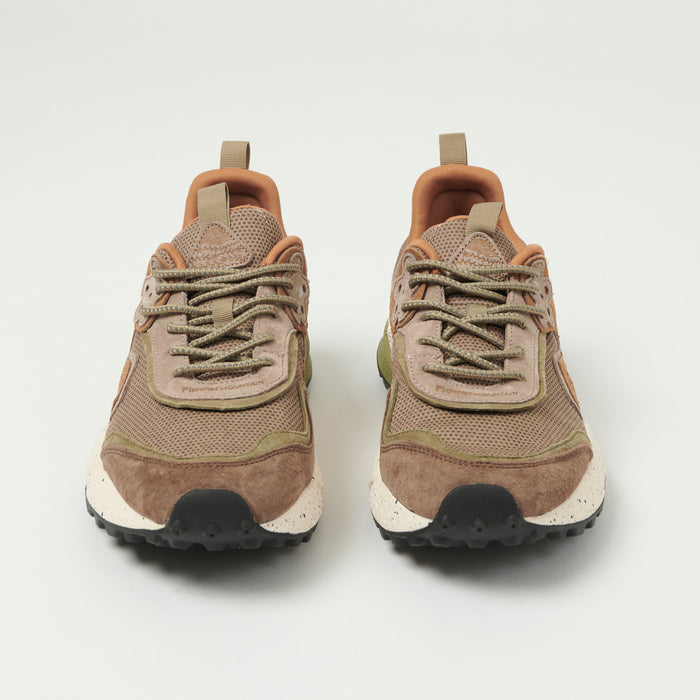 Flower Mountain 'Kotetsu Man' Suede/Nylon Net Sneaker - Brown Khaki