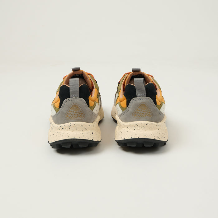 Flower Mountain Yamano 3 Suede/Nylon Sneaker - Warm Brown/Mustard