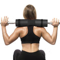 Mandotos foam barbell pad cover for squat exercises, providing cushioning and support during gym workouts.