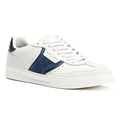 Fred Perry B4 Textured Leather/Suede Men's Porcelain/Blue Trainers