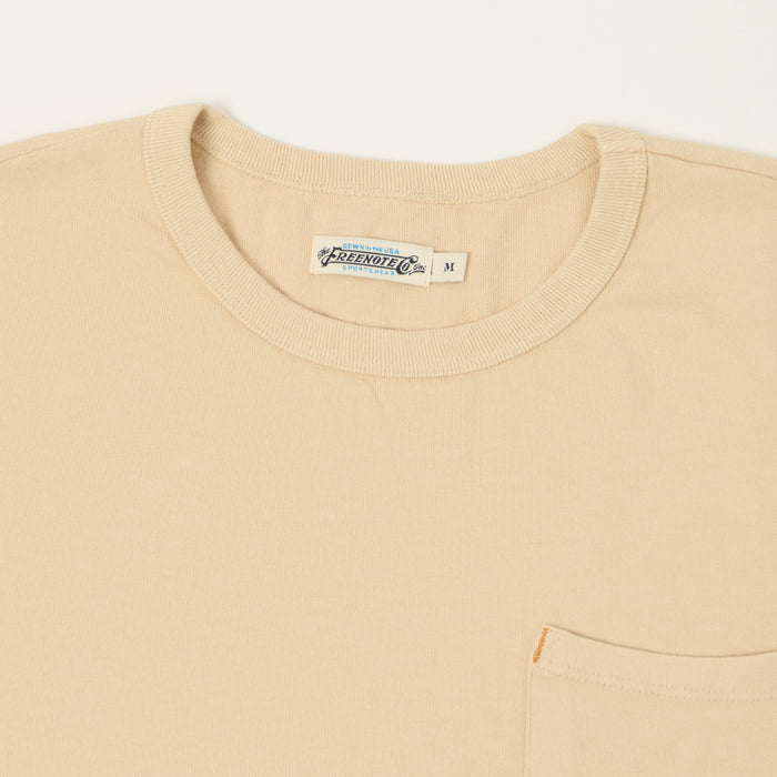 Freenote Cloth 13oz Pocket T-Shirt - Cream
