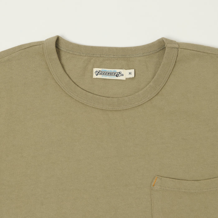 Freenote Cloth 13oz Pocket T-Shirt - Fog