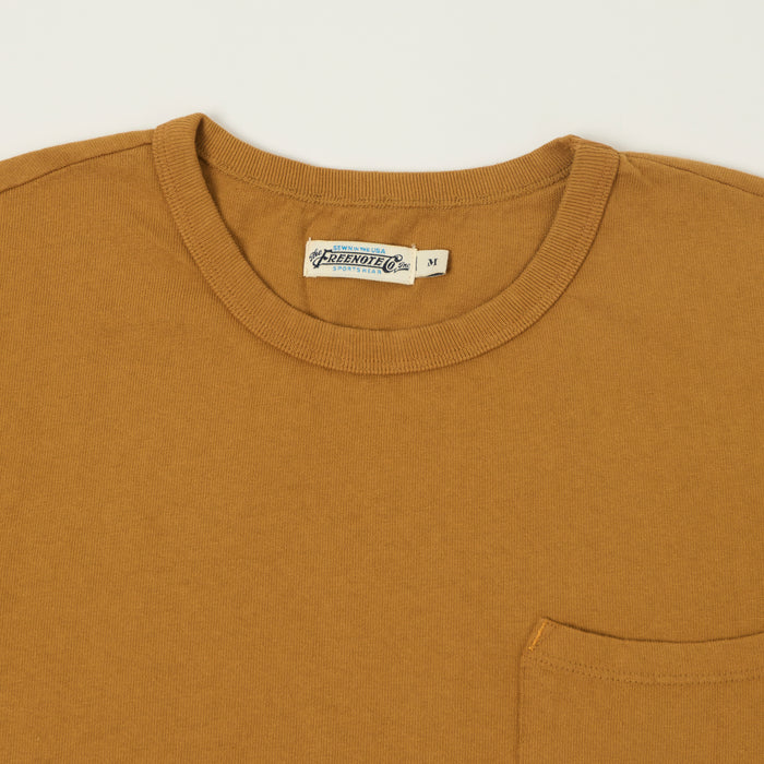 Freenote Cloth 13oz Pocket T-Shirt - Tobacco