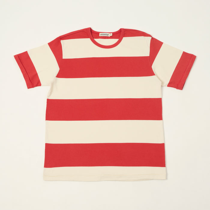 Freenote Cloth 'Mooch' Striped T-Shirt - White/Red
