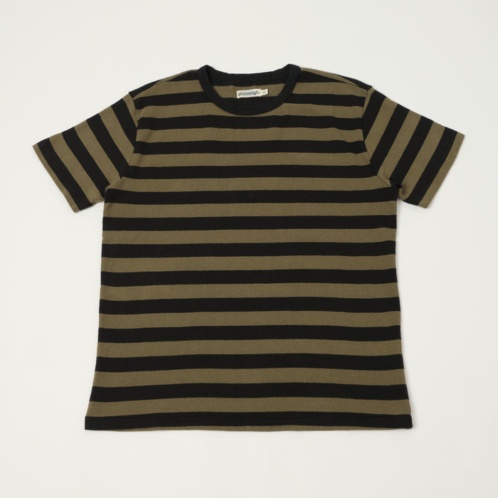 Freenote Cloth 'Shifter' Striped T-Shirt - Cedar/Black