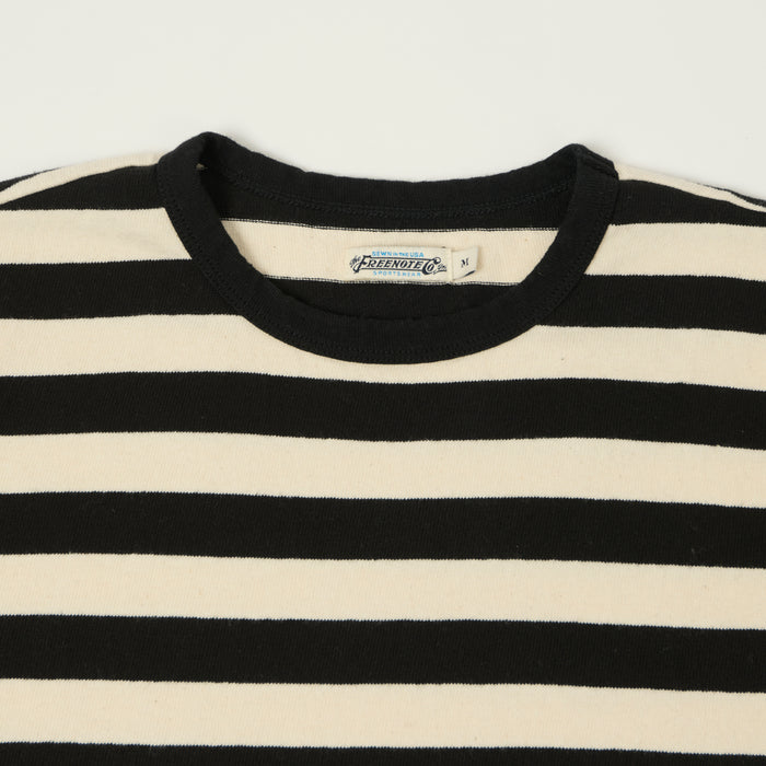 Freenote Cloth 'Shifter' Striped T-Shirt - Off White/Black