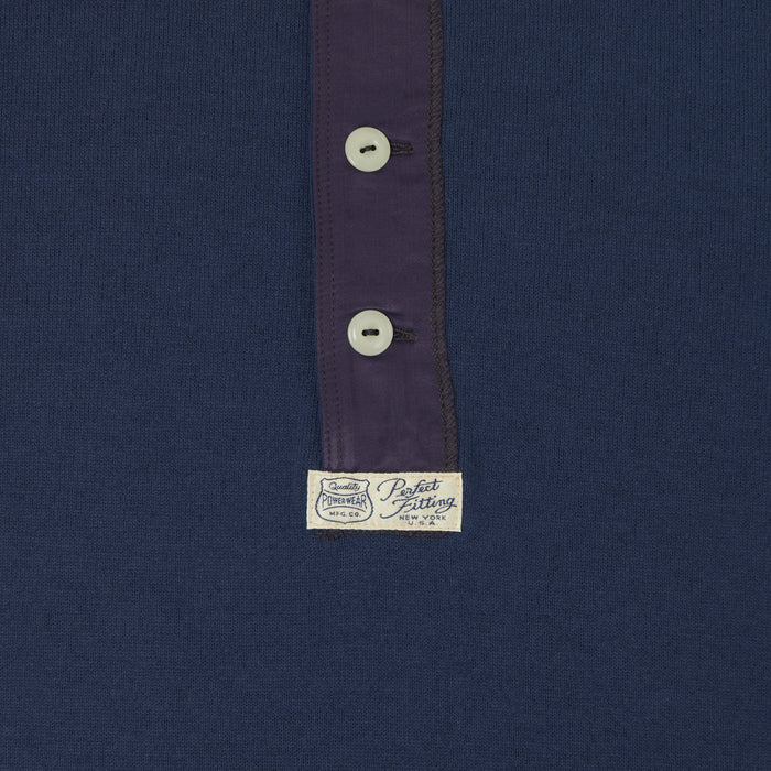 Freewheelers & Co Power Wear Long Sleeve Henley - Dry Navy