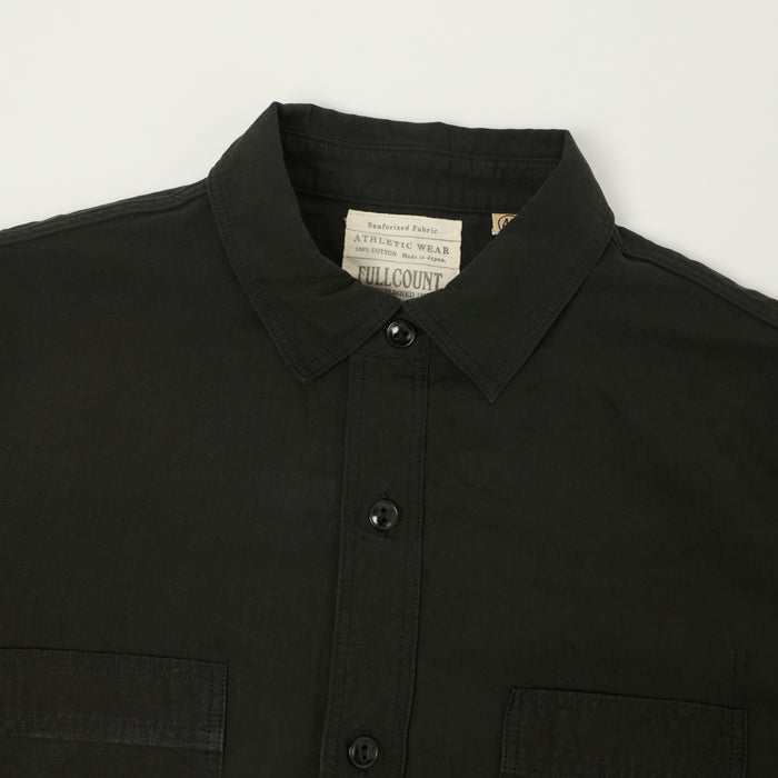 FULLCOUNT 4091L 1920s Cotton/Linen Farmers Shirt - Black