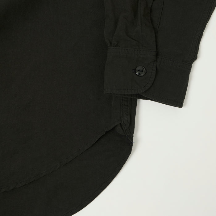 FULLCOUNT 4091L 1920s Cotton/Linen Farmers Shirt - Black