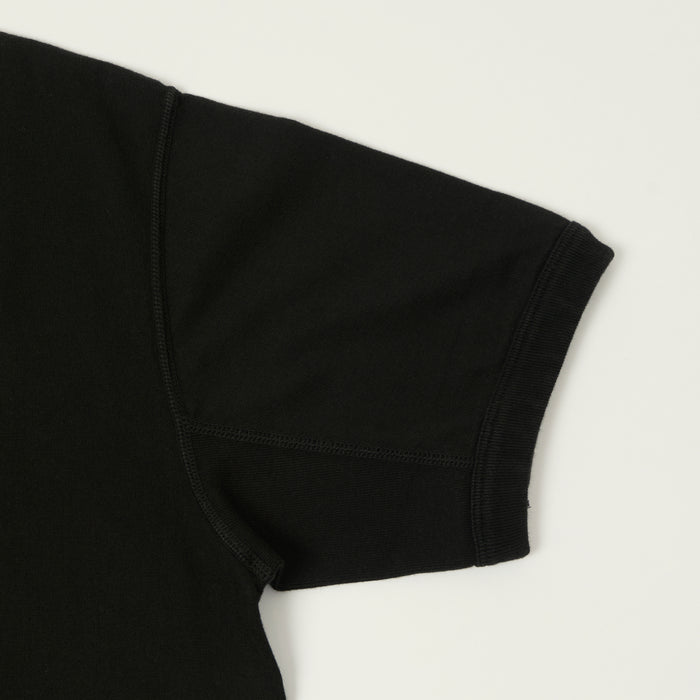 FULLCOUNT 5222 Flat Seam Heavyweight T-Shirt - Black