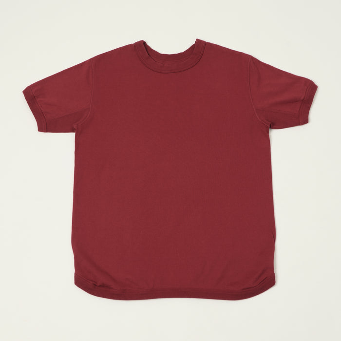 FULLCOUNT 5222 Flat Seam Heavyweight T-Shirt - Burgundy