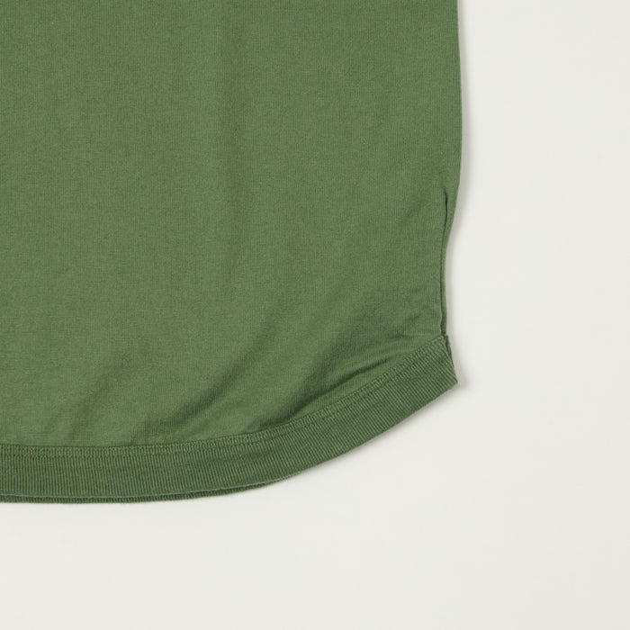 FULLCOUNT 5222 Flat Seam Heavyweight T-Shirt - Evergreen