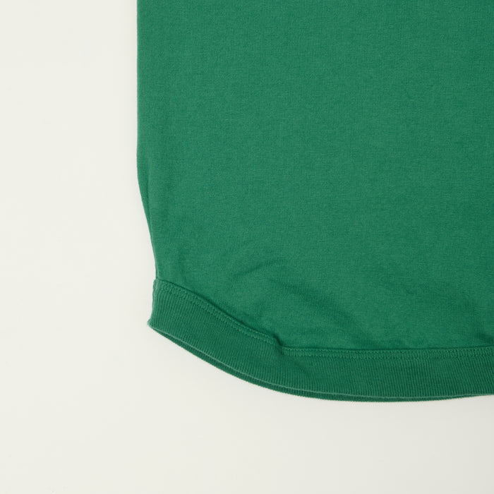 FULLCOUNT 5222H Flat Seam Heavyweight Henley - Green
