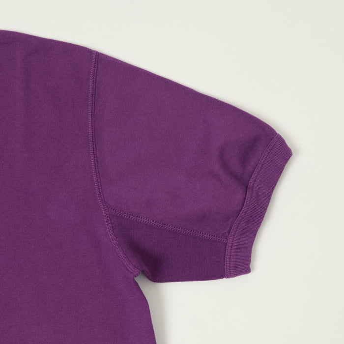 FULLCOUNT 5222H Flat Seam Heavyweight Henley - Purple