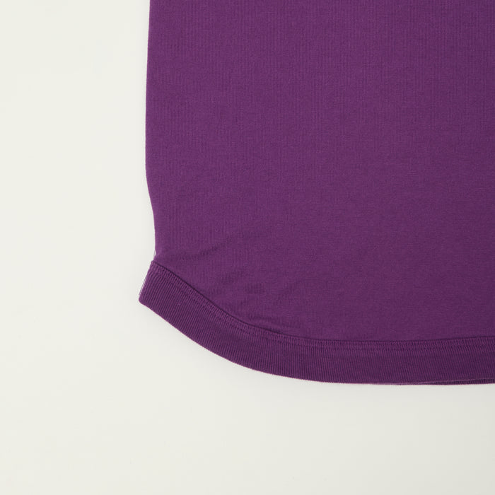 FULLCOUNT 5222H Flat Seam Heavyweight Henley - Purple